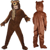 Animal Brown Bear /Owl / Tiger Bodysuit Cosplay Costume For Kids Boys & Girls Halloween Party Stage Performance Jumpsuits